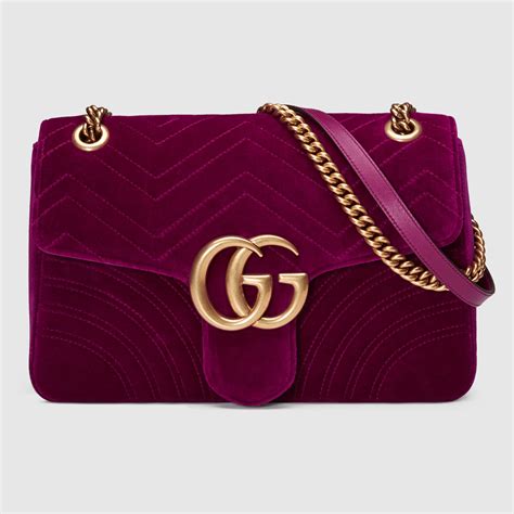 gucci velvet bag fake|Gucci marmont medium shoulder bag.